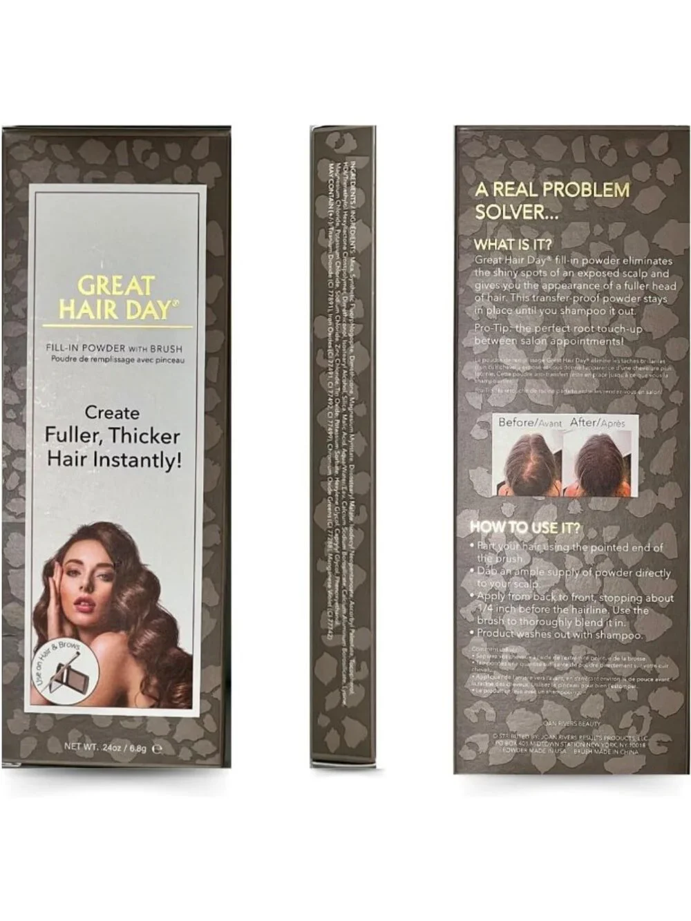 Root Touch Up Powder - Great Hair Day Concealer, White, Instant Hair Color Fix